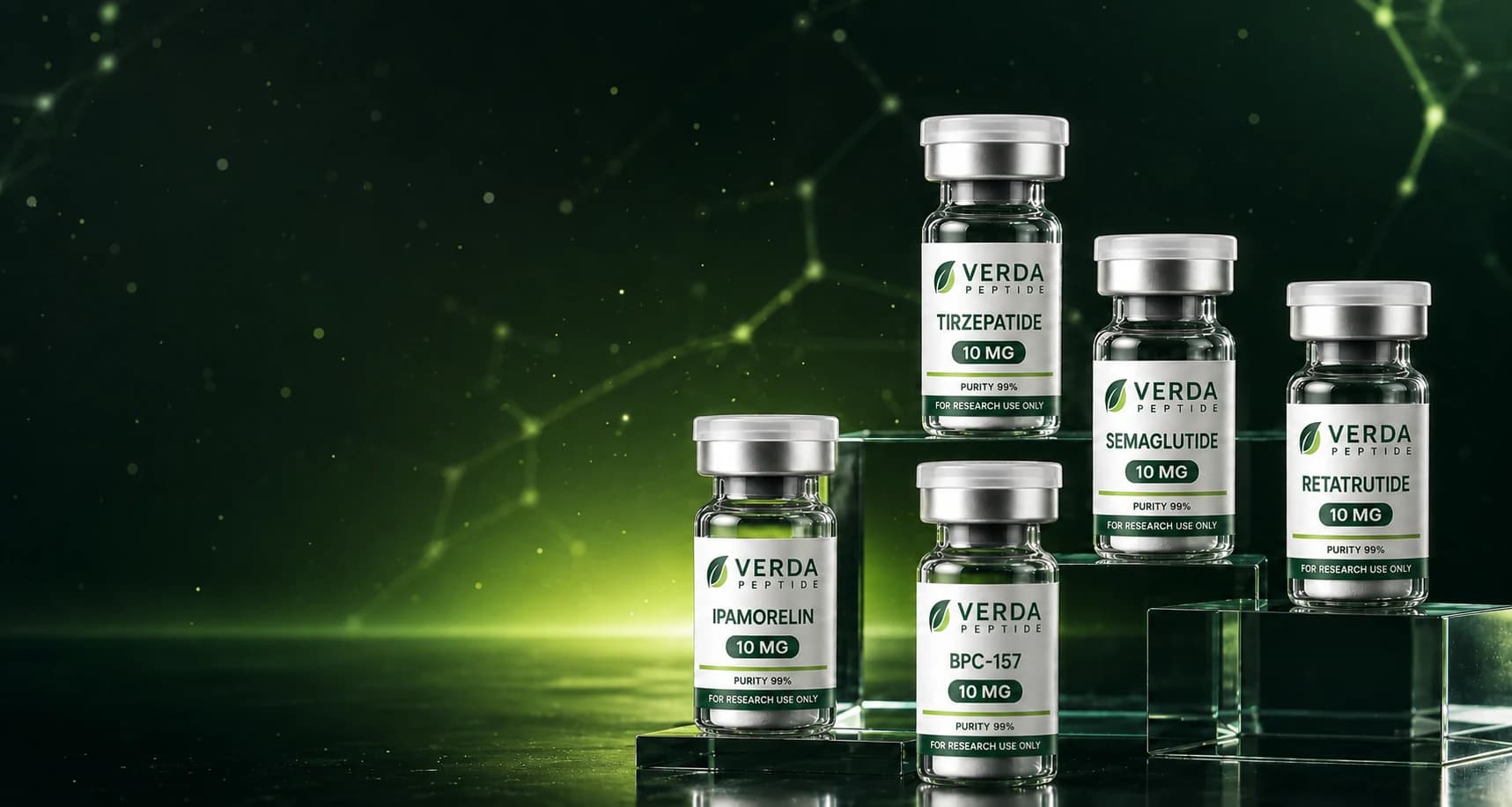 Verda Peptide research catalog vials